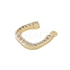 Rack Plating Brass Micro Pave Clear Cubic Zirconia Pendants KK-A224-03L-G-2