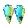 Electroplated Synthetic Non-Magnetic Hematite Pendants G-C136-03A-1