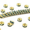 Brass Rhinestone Spacer Beads RB-A014-Z6mm-03G-1
