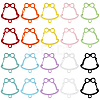 20Pcs 10 Colors Zinc Alloy Baking Paint Bell Shape Keychain Clasps FIND-SC0017-44-1