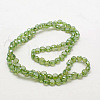 Electroplate Glass Beads EGLA-D028-14-2