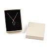 Cardboard Paper Jewelry Storage Boxes with Sponge CON-P023-01D-02-3