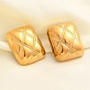 304 Stainless Steel Stud Earrings EJEW-P298-02C-G-2