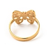 Ion Plating(IP) 201 Stainless Steel Butterfly Thick Finger Ring for Women RJEW-G266-20G-2