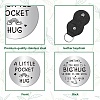 CREATCABIN Pocket Hug Token Long Distance Relationship Keepsake Keychain Making Kit DIY-CN0002-67G-3