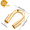 Brass U-Type Wire Guardian KK-BC0003-49G-2