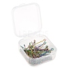 60Pcs 3 Style Ion Plating(IP) 304 Stainless Steel Eye Pins STAS-LS0001-62MC-6