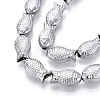 Electroplate Glass Beads Strands EGLA-T025-03I-3