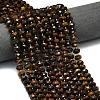 Dyed Natural Tiger Eye Beads Strands G-P573-A37-01-3