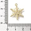 Rack Plating Brass Micro Pave Cubic Zirconia Pendants KK-M014-10B-G-3