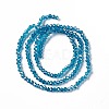Electroplate Glass Beads Strands X-EGLA-R048-2mm-17-3