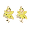 Rack Plating Alloy Enamel Pendants FIND-A040-08B-01G-1
