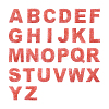 Alphabet Rhinestone Patches FW-TAC0001-01D-1