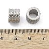 303 Stainless Steel European Beads STAS-B078-01P-01-3