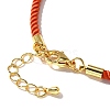 Nylon Milan Cord Necklace Making MAK-M028-01G-07-3