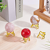 Alloy Crystal Ball Holders ODIS-WH0007-59B-G-4