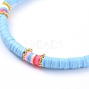 Handmade Polymer Clay Heishi Bead Stretch Bracelets BJEW-JB05077-05-3