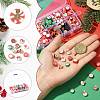200Pcs 10 Styles Handmade Polymer Clay Christmas Theme Beads CLAY-FS0001-52-2