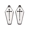 Spray Painted Alloy Pendants PALLOY-K003-12A-1