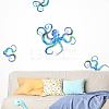 Translucent PVC Self Adhesive Wall Stickers STIC-WH0016-007-4