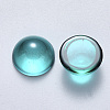 Transparent Spray Painted Glass Cabochons GLAA-S190-013B-D01-2