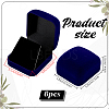 Flocking Jewelry Pendant Storage Boxes CON-WH0089-181B-2