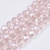 Electroplate Glass Bead Strands EGLA-R015-8mm-8-1