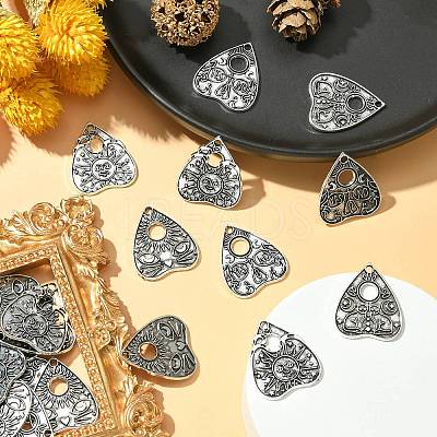 20Pcs 4 Styles Tibetan Style Alloy Pendants TIBEP-CJ0003-36-1