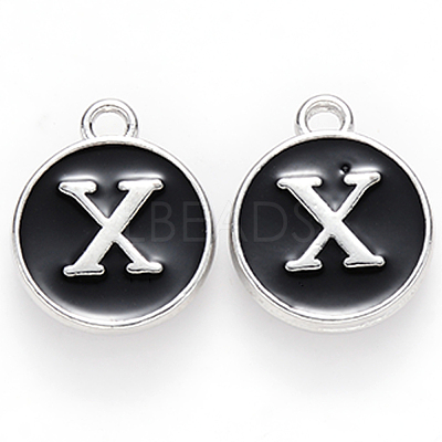 Platinum Plated Alloy Charms X-ENAM-S118-02X-P-1