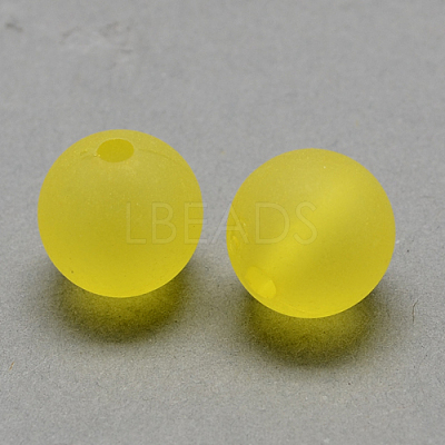 Transparent Acrylic Ball Beads FACR-R021-10mm-14-1
