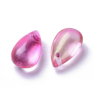 Transparent Glass Charms X-GLAA-O017-01B-1