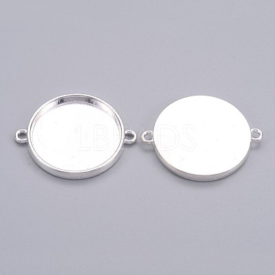 Tibetan Style Cabochon Connector Settings X-TIBE-C074-S-FF-1