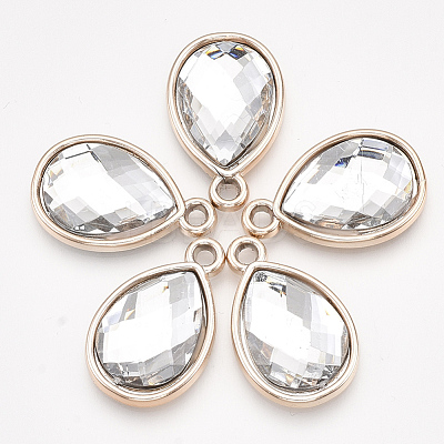 UV Plating Acrylic Pendants OACR-T005-84KC-09-1