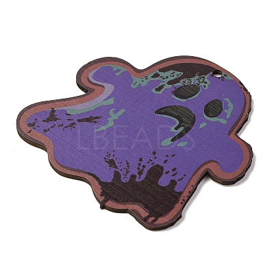 Halloween Printed Wooden Big Pendants WOOD-I016-01I-1