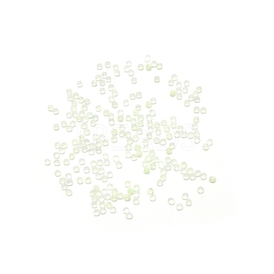 Handmade Luminous Glass Beads GLAA-WH0033-15C-1