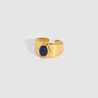 Oval Natural Lapis Lazuli Ring IR1864-3-1