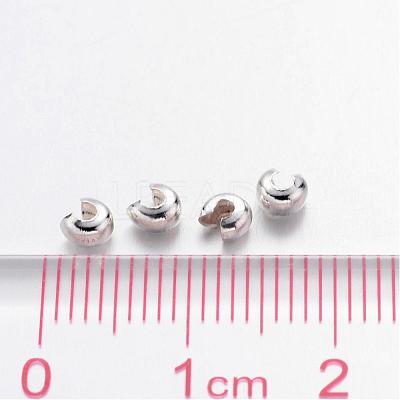 Iron Crimp Beads Covers X-IFIN-H028-S-1