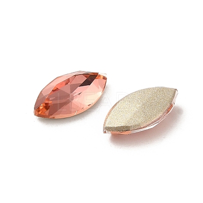 Glass Rhinestone Cabochons RGLA-P037-09B-D262-1