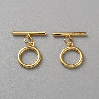 Brass Toggle Clasps FIND-WH0148-046-1