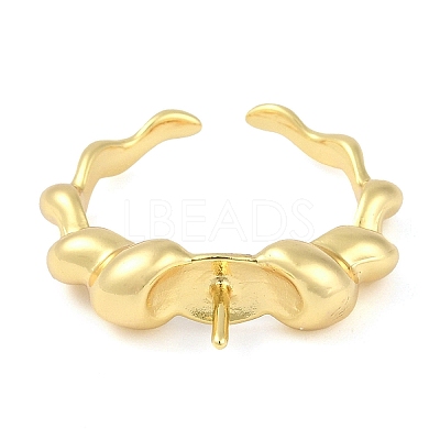 Brass Cuff Finger Ring Settings LS-KK-L219-15C-G-1