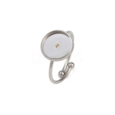 304 Stainless Steel Cuff Ring Components STAS-D372-03P-03-1