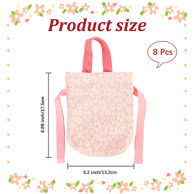 Flower Printed Cloth Drawstring Storage Bags ABAG-WH20010-20B-02-1