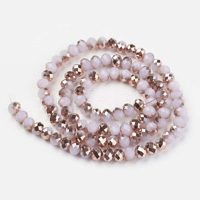 Electroplate Glass Beads Strands EGLA-A034-J3mm-N01-1
