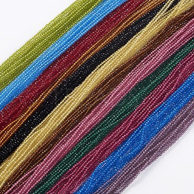 Glass Beads Strands EGLA-E057-02B-1