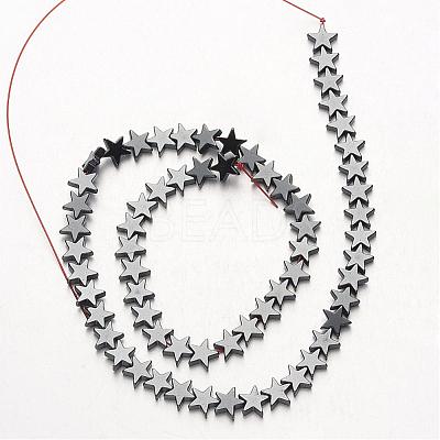 Non-magnetic Synthetic Hematite Bead Strands G-F300-24C-09-1