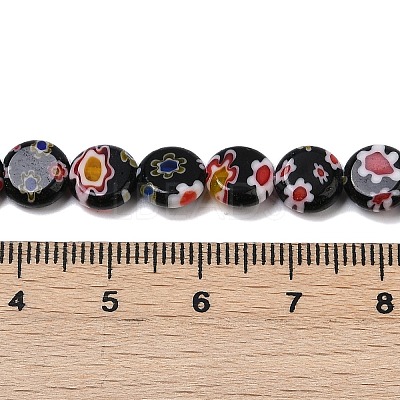 Handmade Millefiori Lampwork Beads Strands LAMP-G166-17A-01-1