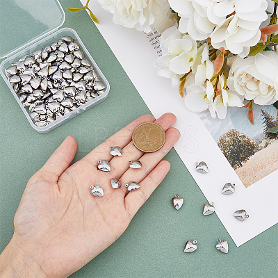 120Pcs 304 Stainless Steel Charms STAS-HY0001-28-1