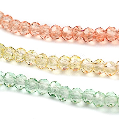 Transparent Painted Glass Beads Strands DGLA-A034-T2mm-A04-1