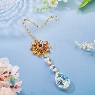 1Pc Alloy Wind Chime Ornament HJEW-TADJ0001-07C-1