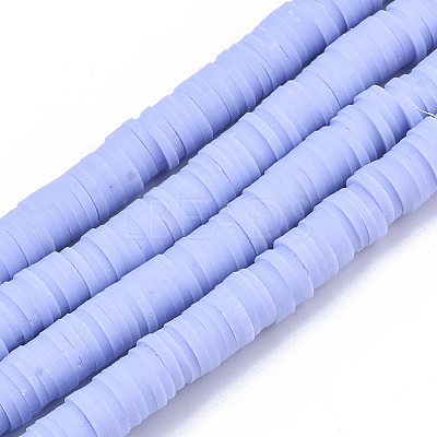 Handmade Polymer Clay Beads Strands CLAY-R089-6mm-025-1